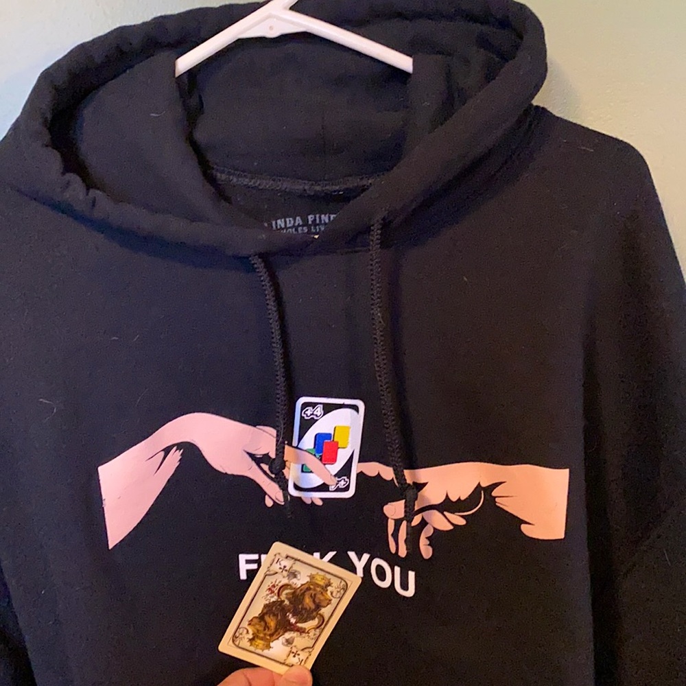 F’ you/draw 4 Hoodie sweatshirt